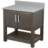 30-inch Vanity with Storm Grey Quartz Counter NOBV-30CM-280