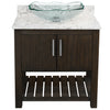 30-inch Bath Vanity with Café Mocha Quartz Counter and Sink - NOBV-30CM-6001-317C