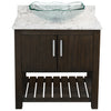 30-inch Bath Vanity with Café Mocha Quartz Counter and Sink - NOBV-30CM-6001-317C