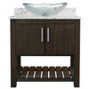 30-inch Bath Vanity with Café Mocha Quartz Counter and Sink - NOBV-30CM-6001-317C