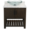 30-inch Bath Vanity with Café Mocha Quartz Counter and Sink - NOBV-30CM-6001-317C