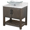 30-inch Bath Vanity with Café Mocha Quartz Counter and Sink - NOBV-30CM-6001-317C