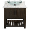 30-inch Bath Vanity with Café Mocha Quartz Counter and Sink - NOBV-30CM-6001-317C