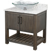 30-inch Bath Vanity with Café Mocha Quartz Counter and Sink - NOBV-30CM-6001-317C