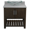 30-inch Bath Vanity with Storm Grey Quartz Counter and Sink - NOBV-30CM-280-317C
