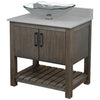 30-inch Bath Vanity with Storm Grey Quartz Counter and Sink - NOBV-30CM-280-317C