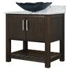 30-inch Bath Vanity with Café Mocha Quartz Counter and Sink - NOBV-30CM-6001-317G