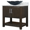 30-inch Bath Vanity with Café Mocha Quartz Counter and Sink - NOBV-30CM-6001-317G