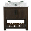 30-inch Bath Vanity with Cafe Mocha Quartz Counter and Sink - NOBV-30CM-6001-324C
