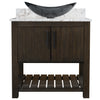 30-inch Bath Vanity with Café Mocha Quartz Counter and Sink - NOBV-30CM-6001-324G