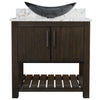 30-inch Bath Vanity with Café Mocha Quartz Counter and Sink - NOBV-30CM-6001-324G