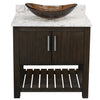 30-inch Bath Vanity with Café Mocha Quartz Counter and Sink - NOBV-30CM-6001-324T
