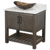 30-inch Bath Vanity with Café Mocha Quartz Counter and Sink - NOBV-30CM-6001-324T