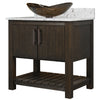 30-inch Bath Vanity with Café Mocha Quartz Counter and Sink - NOBV-30CM-6001-324T