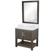 30-inch Bath Vanity with Carrara White Marble Counter and Sink - NOBV-30CM-CAR-01141