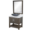 30-inch Bath Vanity with Carrara White Marble Counter and Sink - NOBV-30CM-CAR-317G