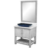 30-inch Bath Vanity with Café Mocha Quartz Counter and Sink, NOBV-30SG-6001-19034