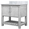 30-inch Vanity with Carrara White Marble Counter NOBV-30SG-CAR