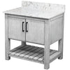 30-inch Vanity with Café Mocha Quartz Counter NOBV-30SG-6001