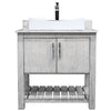 30-inch Bath Vanity w/ Carrara White Marble Counter, Sink & Faucet - NOBV-30SG-CARCH-01141368