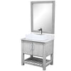 30-inch Bath Vanity w/ Carrara White Marble Counter, Sink & Faucet - NOBV-30SG-CARCH-01141368