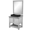 30-inch Bath Vanity with Storm Grey Quartz Counter and Sink - NOBV-30SG-280-01141MB