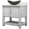 30-inch Bath Vanity with Café Mocha Quartz Counter and Sink - NOBV-30SG-6001-0088031