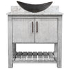 30-inch Bath Vanity with Café Mocha Quartz Counter and Sink - NOBV-30SG-6001-0088031