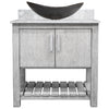 30-inch Bath Vanity with Carrara White Marble Counter and Sink - NOBV-30SG-CAR-0088031