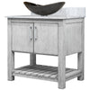 30-inch Bath Vanity with Carrara White Marble Counter and Sink - NOBV-30SG-CAR-0088031