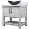 30-inch Bath Vanity with Carrara White Marble Counter and Sink - NOBV-30SG-CAR-0088031