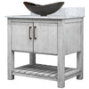 30-inch Bath Vanity with Carrara White Marble Counter and Sink - NOBV-30SG-CAR-0088031