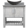 30-inch Bath Vanity with Storm Grey Quartz Counter and Sink - NOBV-30SG-280-0088031