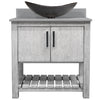 30-inch Bath Vanity with Storm Grey Quartz Counter and Sink - NOBV-30SG-280-0088031