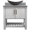 30-inch Bath Vanity with Storm Grey Quartz Counter and Sink - NOBV-30SG-280-0088031