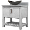 30-inch Bath Vanity with Storm Grey Quartz Counter and Sink - NOBV-30SG-280-0088031