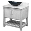 30-inch Bath Vanity with Café Mocha Quartz Counter and Sink, NOBV-30SG-6001-0128031