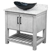 30-inch Bath Vanity with Café Mocha Quartz Counter and Sink, NOBV-30SG-6001-0128031