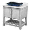 30-inch Bath Vanity with Café Mocha Quartz Counter and Sink, NOBV-30SG-6001-19034