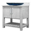 30-inch Bath Vanity with Café Mocha Quartz Counter and Sink, NOBV-30SG-6001-19034