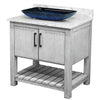 30-inch Bath Vanity with Café Mocha Quartz Counter and Sink, NOBV-30SG-6001-19034