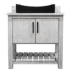 30-inch Bath Vanity with Carrara White Marble Counter and Sink - NOBV-30SG-CAR-1141MB