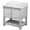 30-inch Bath Vanity with Café Mocha Quartz Counter and Sink - NOBV-30SG-6001-1141