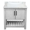 30-inch Bath Vanity with Café Mocha Quartz Counter and Sink - NOBV-30SG-6001-1141