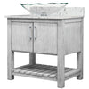 30-inch Bath Vanity with Café Mocha Quartz Counter and Sink - NOBV-30SG-6001-317C