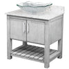 30-inch Bath Vanity with Café Mocha Quartz Counter and Sink - NOBV-30SG-6001-317C