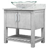 30-inch Bath Vanity with Café Mocha Quartz Counter and Sink - NOBV-30SG-6001-317C