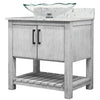 30-inch Bath Vanity with Café Mocha Quartz Counter and Sink - NOBV-30SG-6001-317C