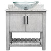 30-inch Bath Vanity with Café Mocha Quartz Counter and Sink - NOBV-30SG-6001-317C