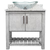 30-inch Bath Vanity with Café Mocha Quartz Counter and Sink - NOBV-30SG-6001-317C
